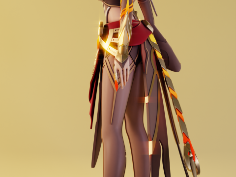 Babel Genshin Impact Model Cetak 3D