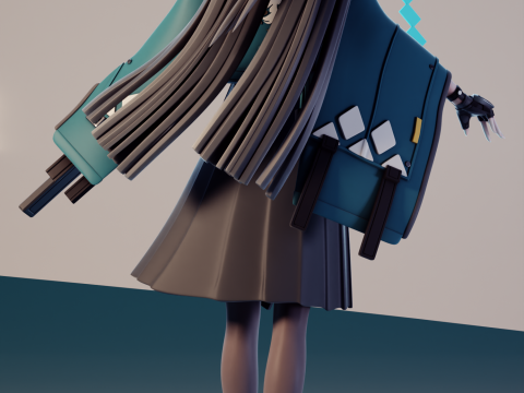 Hoshimi Miyabi Zenless Zone Zero 3D Print Model in Woman Hoshimi Miyabi Zenless Zone Zero 3D Print Model in Woman