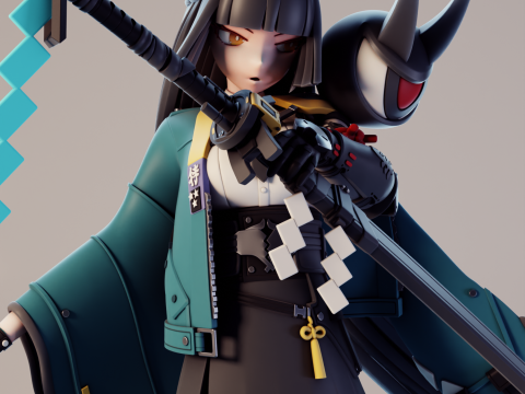 Hoshimi Miyabi Zenless Zone Zero 3D प्रिंट मॉडल