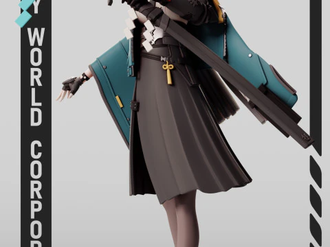 Hoshimi Miyabi Zenless Zone Zero 3D Принт Модель