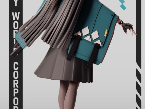 Hoshimi Miyabi Zenless Zone Zero 3D 打印模型