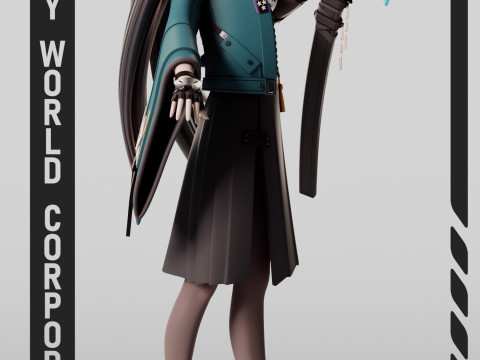 Hoshimi Miyabi Zenless Zone Zero 3D 打印模型