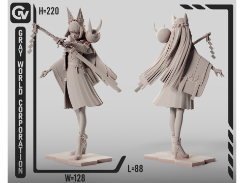 Hoshimi Miyabi Zenless Zone Zero 3D 打印模型