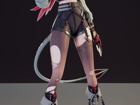 Jane Doe Zenless Zone Zero 3D Print Model