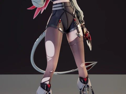 Jane Doe 젠리스 존 제로 3D 프린트 모델