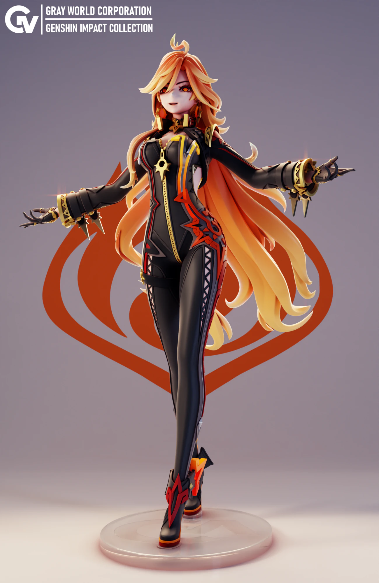 Mavuika Genshin Impact 3D Print Model .c4d .max .obj .3ds .fbx .stl .blend 