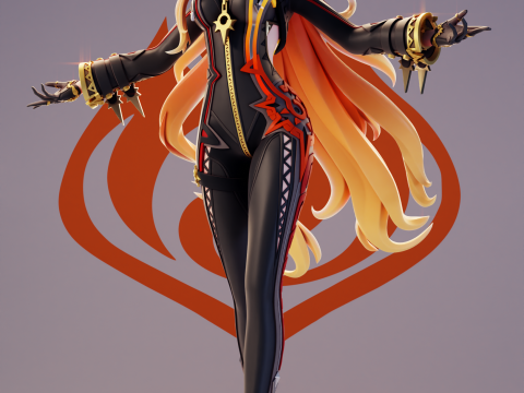 Mavuika Genshin Impact Modelo de Impressão 3D