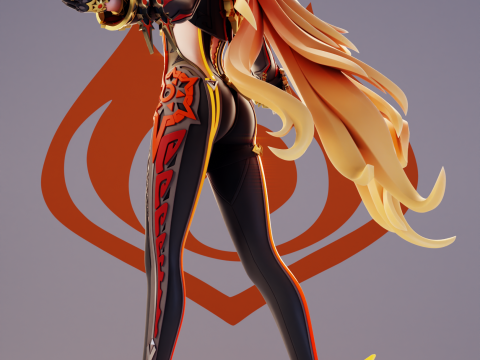 Mavuika Genshin Impact Modelo de Impressão 3D