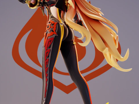 Mavuika Genshin Impact 3D Print Model