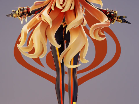 Mavuika Genshin Impact 3D Print Model