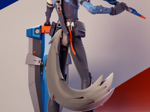 Seth Lowell Zenless Zone Zero 3D Print Model