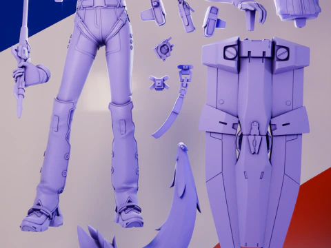 Seth Lowell Zenless Zone Zero 3D Print Model