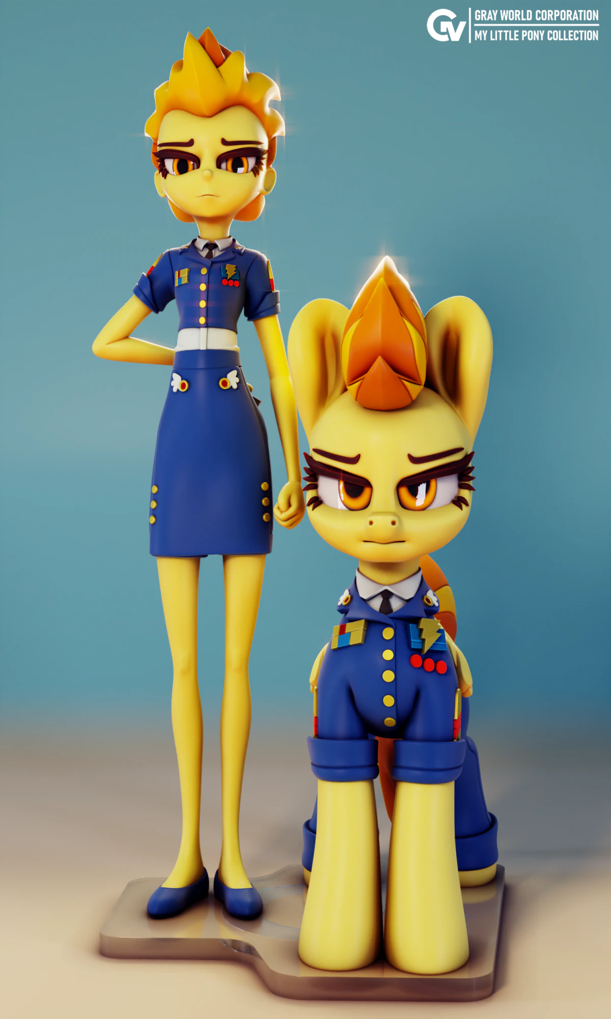 Spitfire My Little Pony 3D Print Model .c4d .max .obj .3ds .fbx .stl .blend