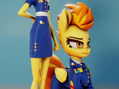 Spitfire My Little Pony 3D Print Model
