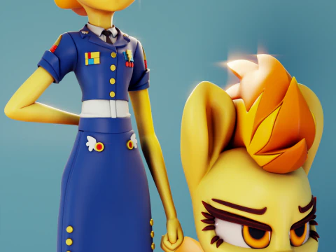 Spitfire My Little Pony 3D Print Model