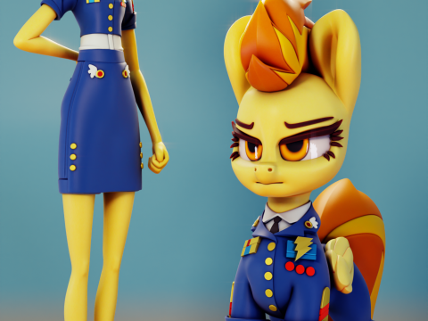 Spitfire My Little Pony Modèles 3D en vedette