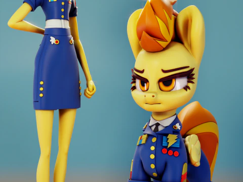Spitfire My Little Pony 3D Print Model
