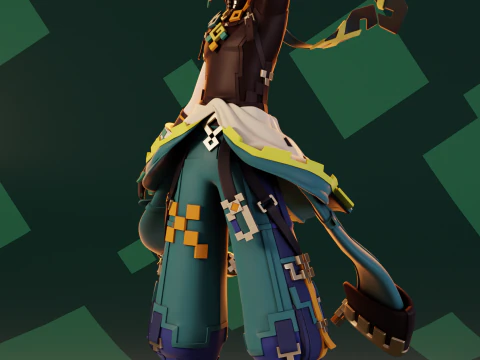 Impatto Kinich Genshin Modello di stampa 3D