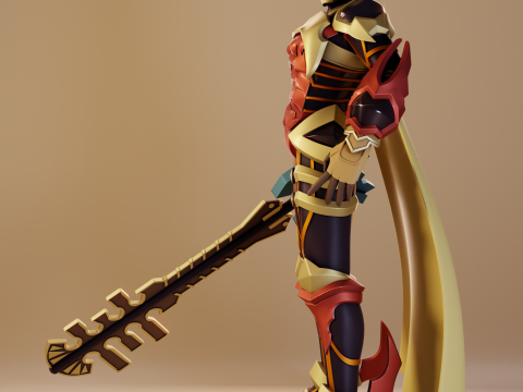 Terra Lingering Will Kingdom Hearts Model Cetak 3D