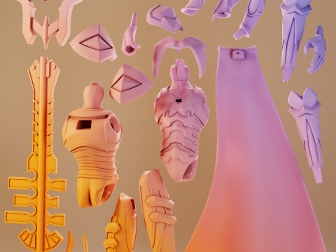 Terra Lingering Will Kingdom Hearts Model Cetak 3D