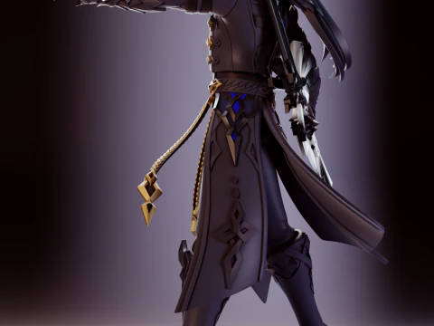 Capitano Genshin Impact 3D Print Model