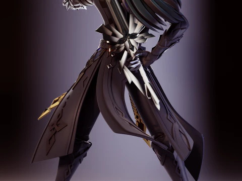 Capitano Genshin Impact 3D Print Model