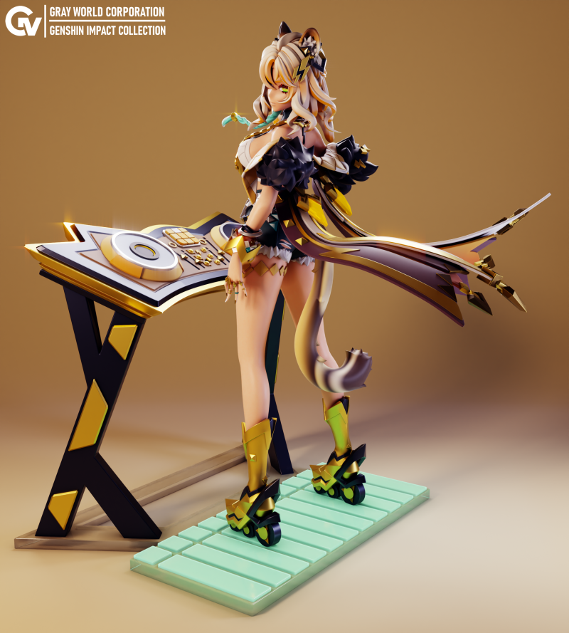 Xilonen Genshin Impact 3D Принт Модель .c4d .max .obj .3ds .fbx .stl .blend