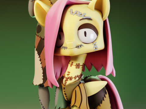 SallyFortnite FluttersallyFluttershy The Nightmare Before Christmas My Little Pony 3D-printmodel