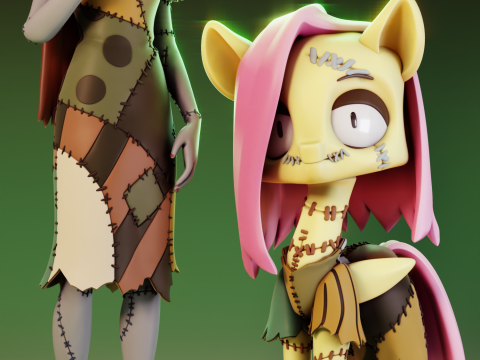 SallyFortnite FluttersallyFluttershy L'étrange Noël de Monsieur Jack Mon Petit Poney Modèles 3D en vedette