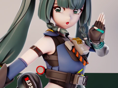 Qingyi Zenless Zone Zero 3D Print Model