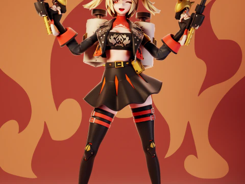 Burnice White Zenless Zona Zero Modello di stampa 3D