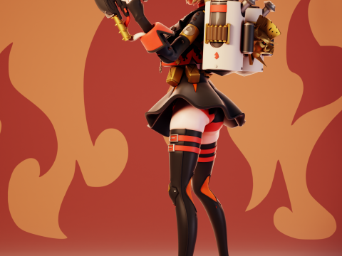 Burnice White Zenless Zone Zero 3D Print Model