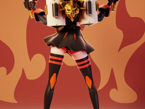 Burnice White Zenless Zone Zero 3D Print Model