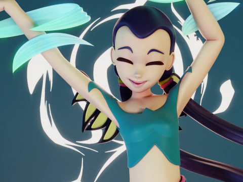Hay Lin WITCH 3D Print Model