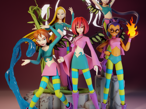 WITCH Extra Bases Modèles 3D en vedette