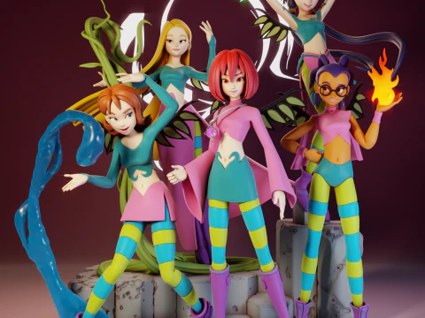 Dodatkowe bazy WITCH Model do druku 3D