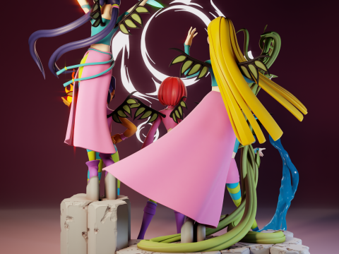 WITCH Extra Bases 3D Принт Модель