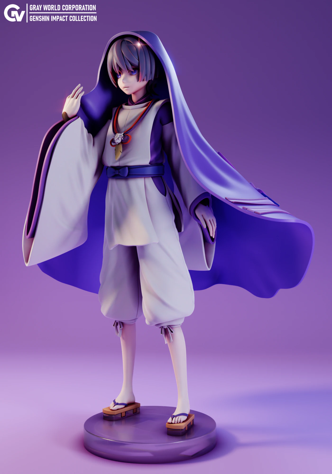 Kabukimono 2 Genshin Impact 3D Print Model .c4d .max .obj .3ds .fbx .stl .blend 