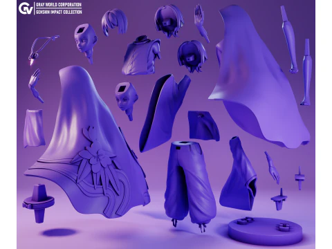Kabukimono 2 Genshin Impact 3D Print Model