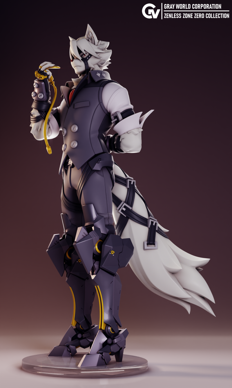 Von Lycaon Zenless Zone Zero 3D 打印模型 .c4d .max .obj .3ds .fbx .stl .blend
