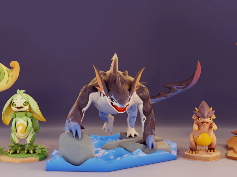 Animals Of Natlan Genshin Impact 3D Print Model