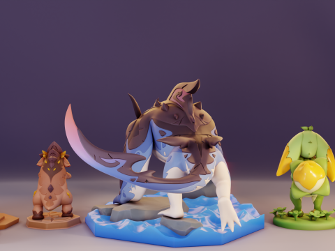 Animals Of Natlan Genshin Impact Modello di stampa 3D