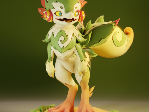 Animals Of Natlan Genshin Impact Modello di stampa 3D
