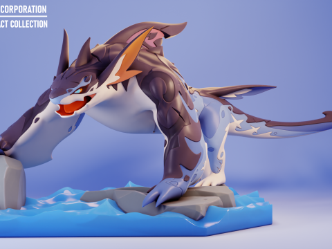 Animals Of Natlan Genshin Impact Modello di stampa 3D