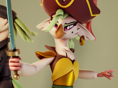 Captain Celaeno My Little Pony 3D Print Model