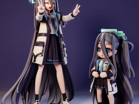 Aris Tendou Blue Archive 3D Print Model