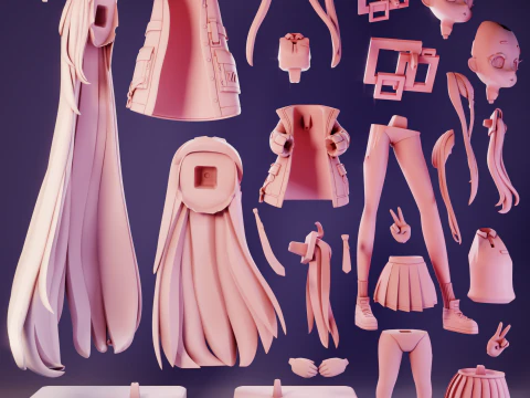 Aris Tendou Blue Archive 3D Print Model