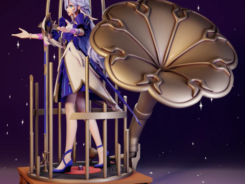 Robin Honkai Star Rail 3D Print Model