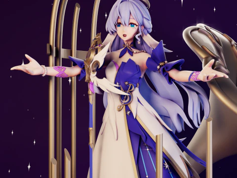 Robin Honkai Star Rail 3D Print Model
