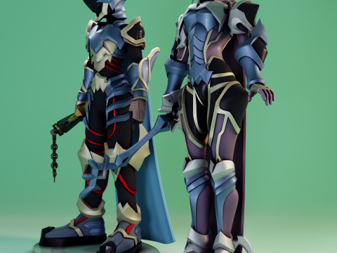 Aqua And Ventus Kingdom Hearts 3D Принт Модель
